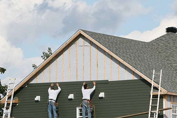 Professional Emergency Siding Repair technician working in Charles City, VA